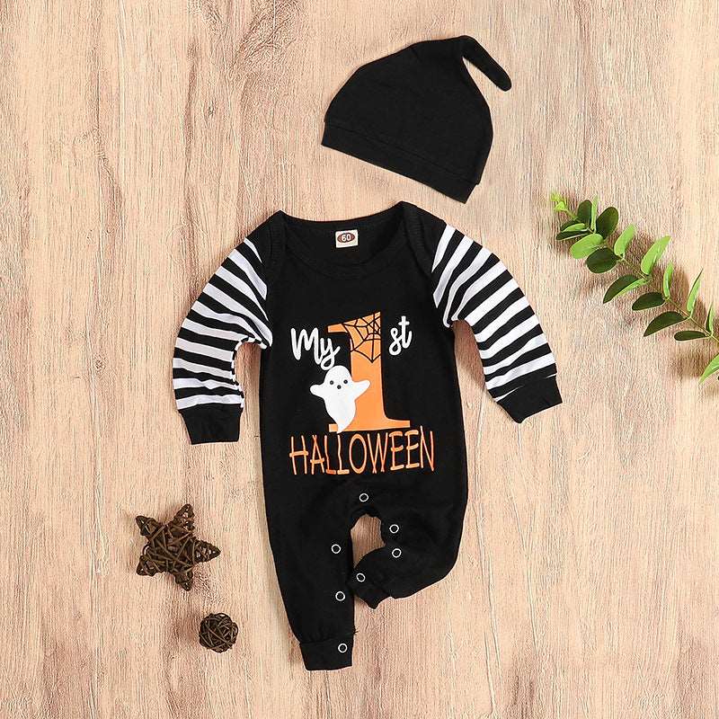 Ensemble bébé avec combinaison et bonnet pour Halloween - La Case à Bébé