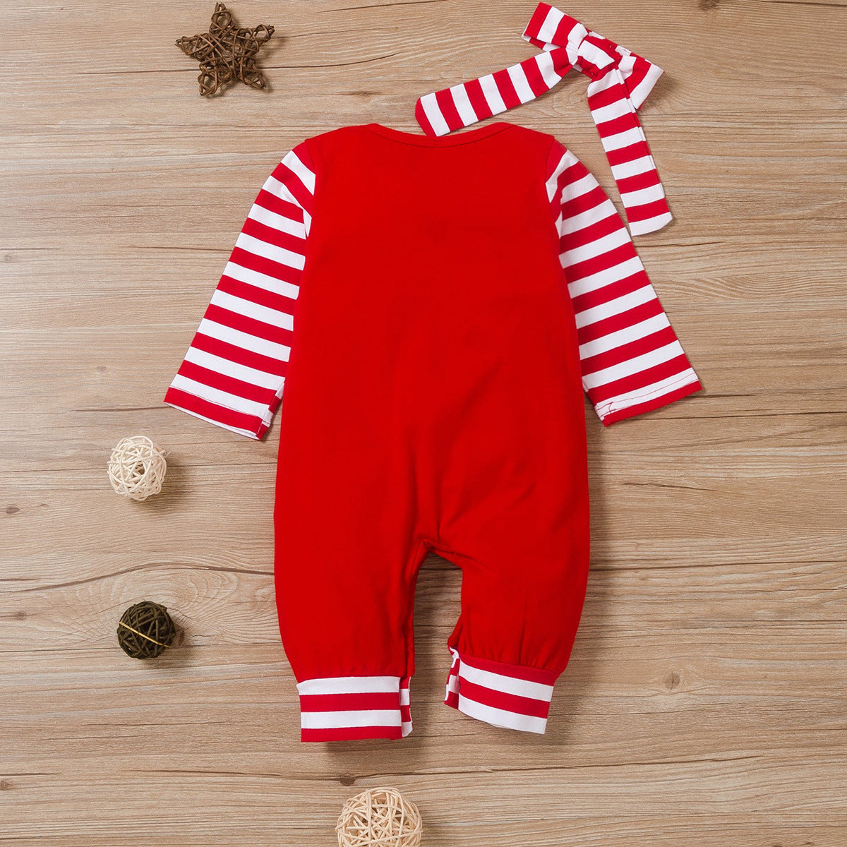 Pyjamas 1er Noël + Nœud cheveux ou bonnet - La Case à Bébé